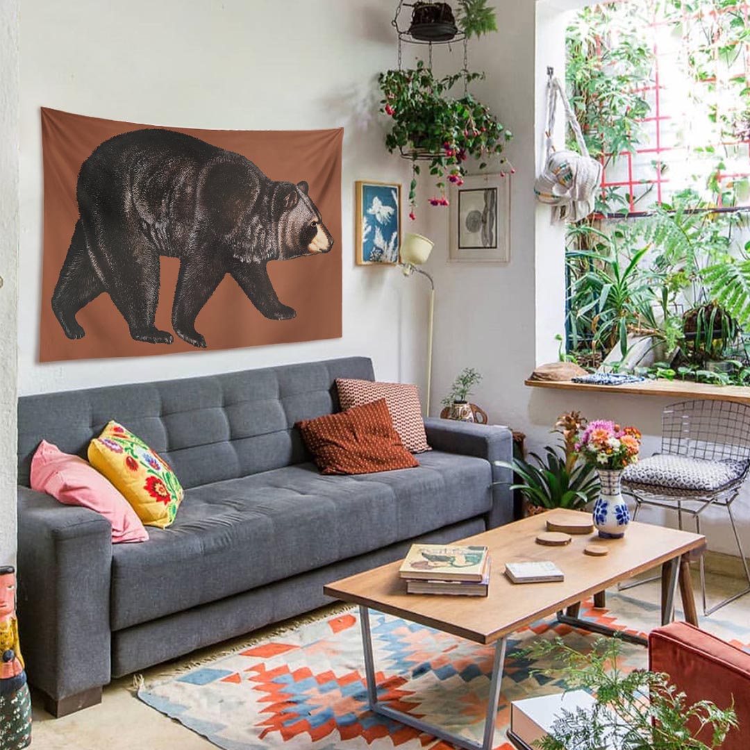 Black Bear Duvar Örtüsü