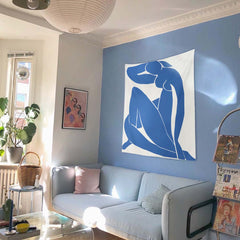 Blue Nude II - Mavi Çıplak II Duvar Örtüsü