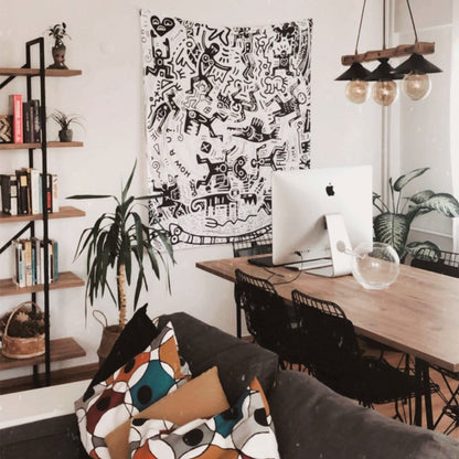 WALLHANG | Crazy People City | Duvar Örtüsü | wallhang.com.tr