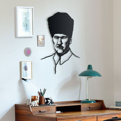 Atatürk Metal Duvar Dekoru