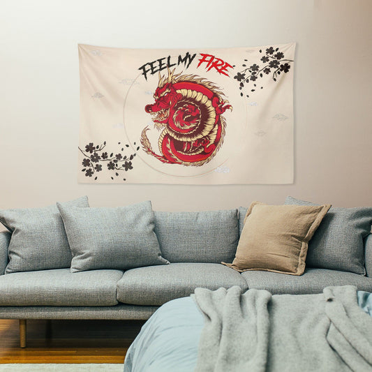 Red Dragon Almond Beige Duvar Örtüsü