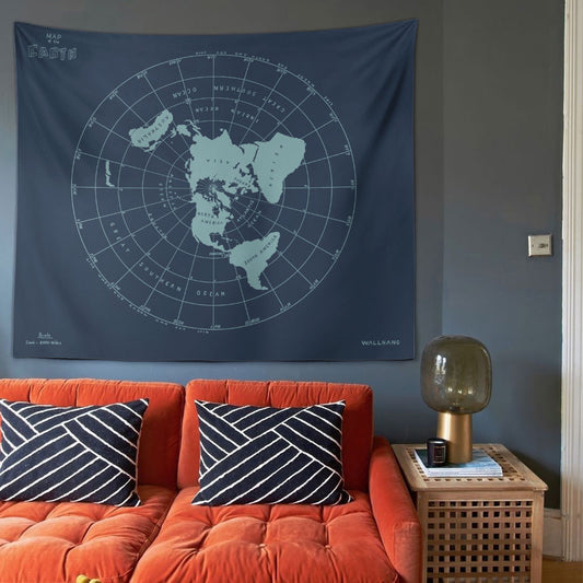 WALLHANG | Flat Earth Map | Duvar Örtüsü | wallhang.com.tr