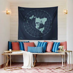 WALLHANG | Flat Earth Map | Duvar Örtüsü | wallhang.com.tr