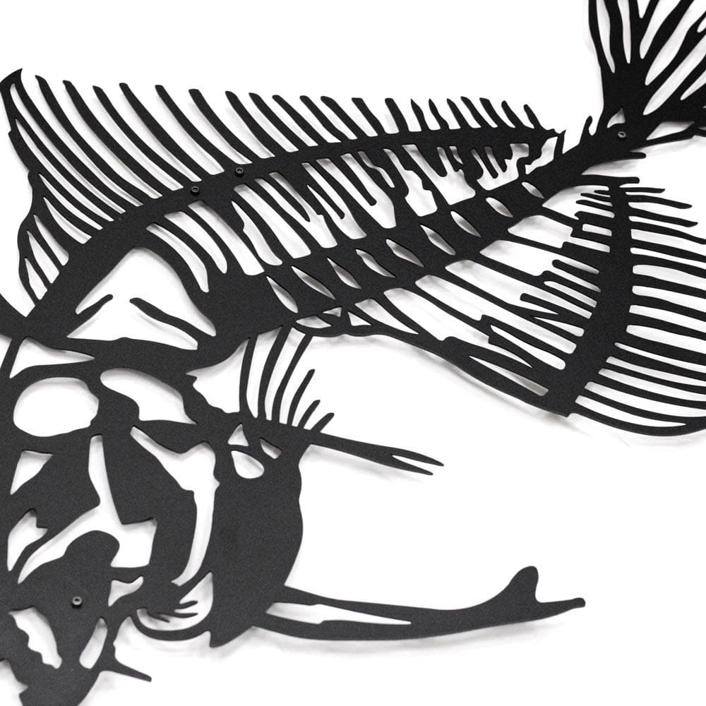 Fishbones Metal Duvar Dekoru