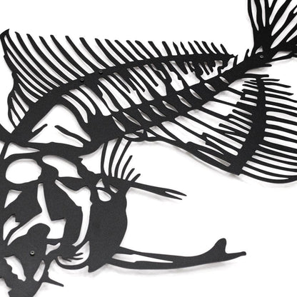 Fishbones Metal Duvar Dekoru