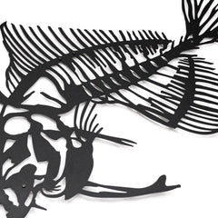 Fishbones Metal Duvar Dekoru