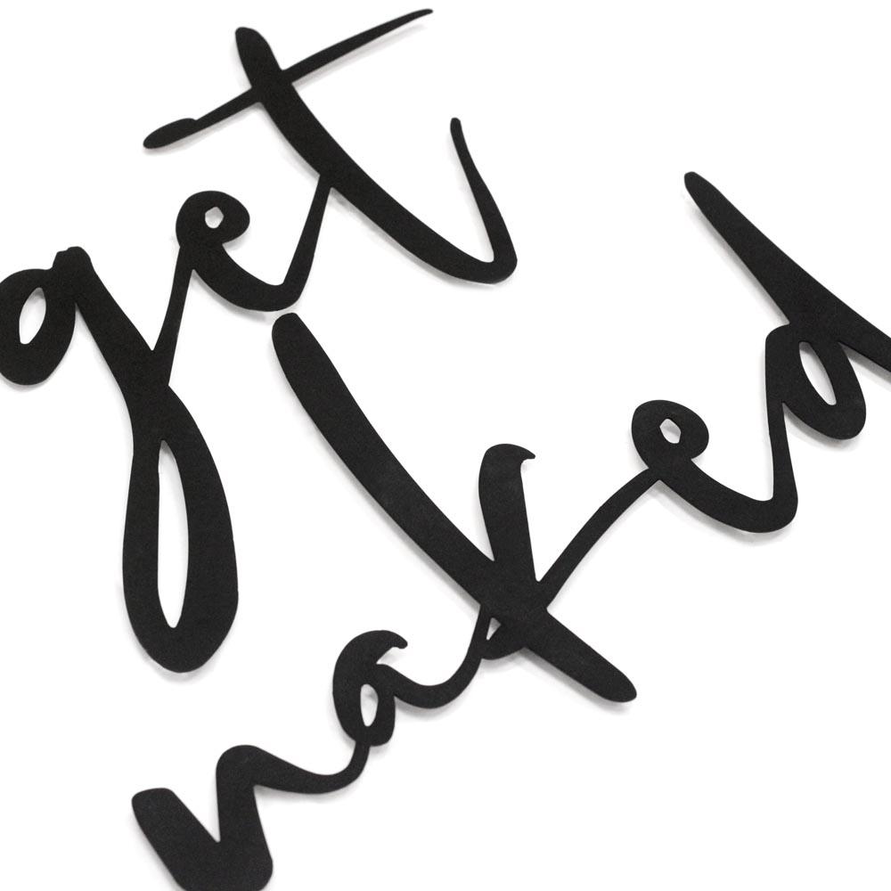 Get Naked Metal Duvar Dekoru
