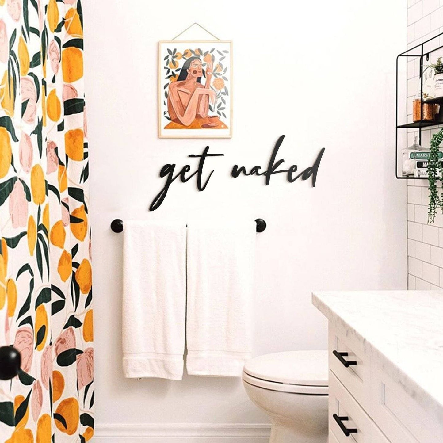 Get Naked Metal Duvar Dekoru