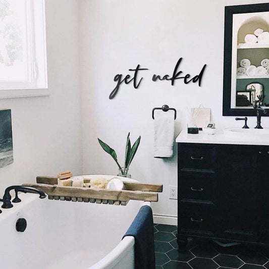 Get Naked Metal Wall Decor