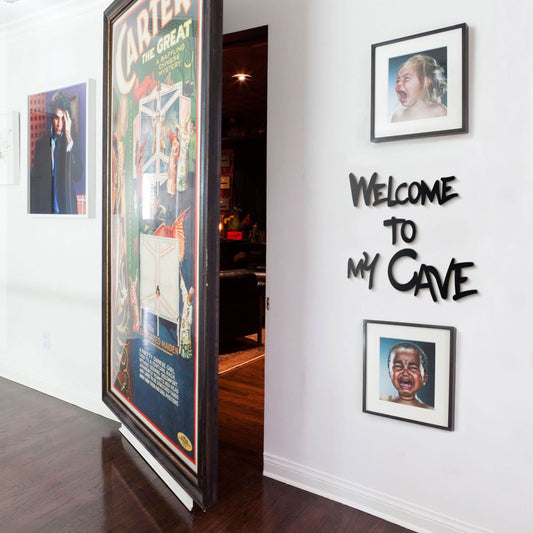 Welcome to my Cave Metal Wall Decoration