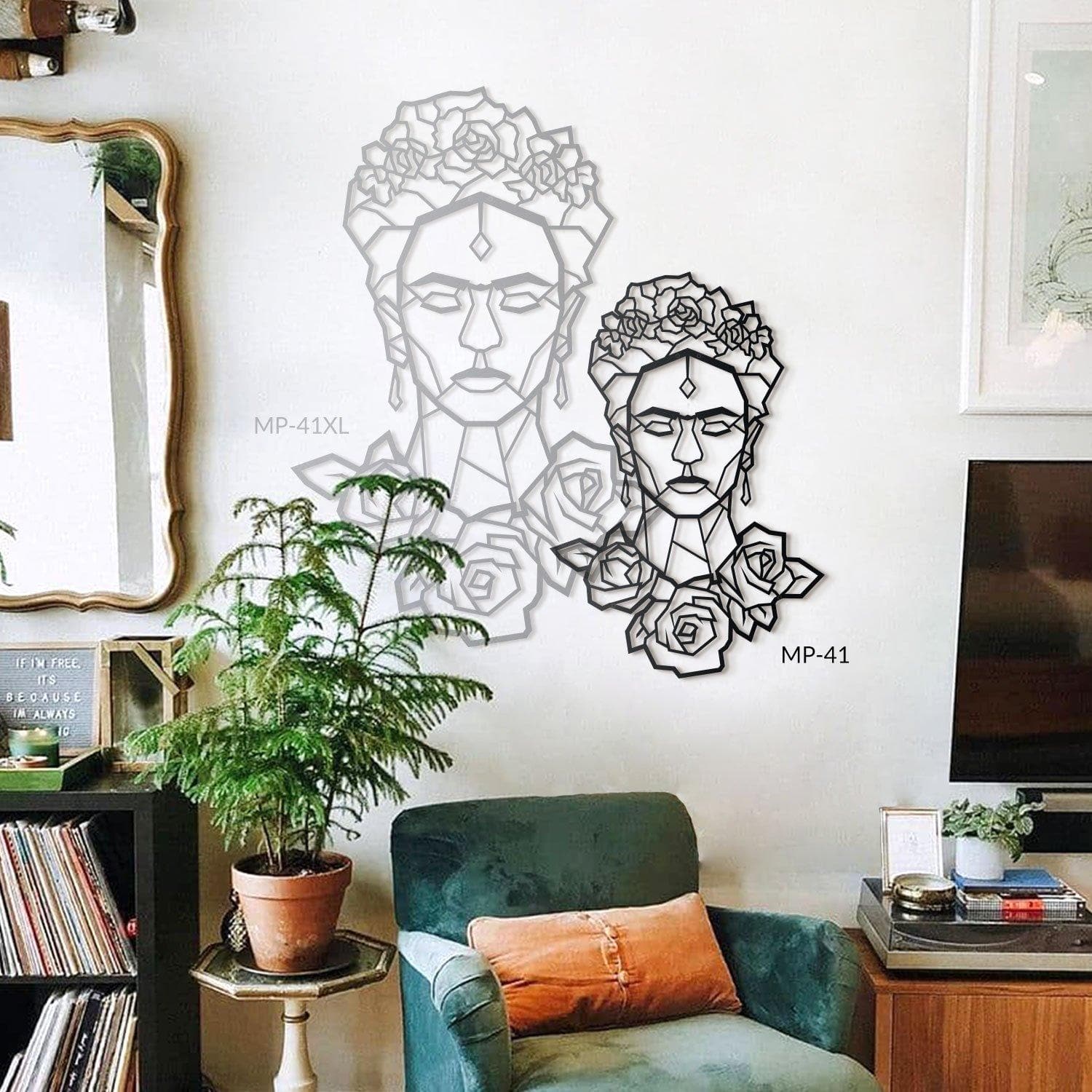 Frida Metal Duvar Dekoru