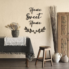 Home Sweet Home Metal Duvar Dekoru