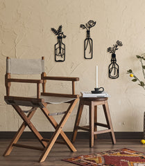 Blommor Metal Duvar Dekoru