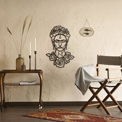 Frida Metal Duvar Dekoru