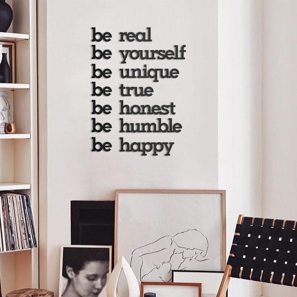Be Yourself Metal Duvar Dekoru