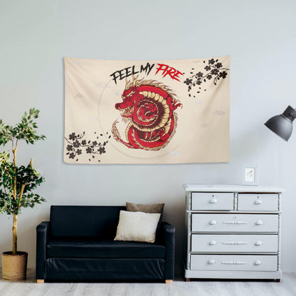 Red Dragon Almond Beige Wall Covering - 150cm x 100cm 
