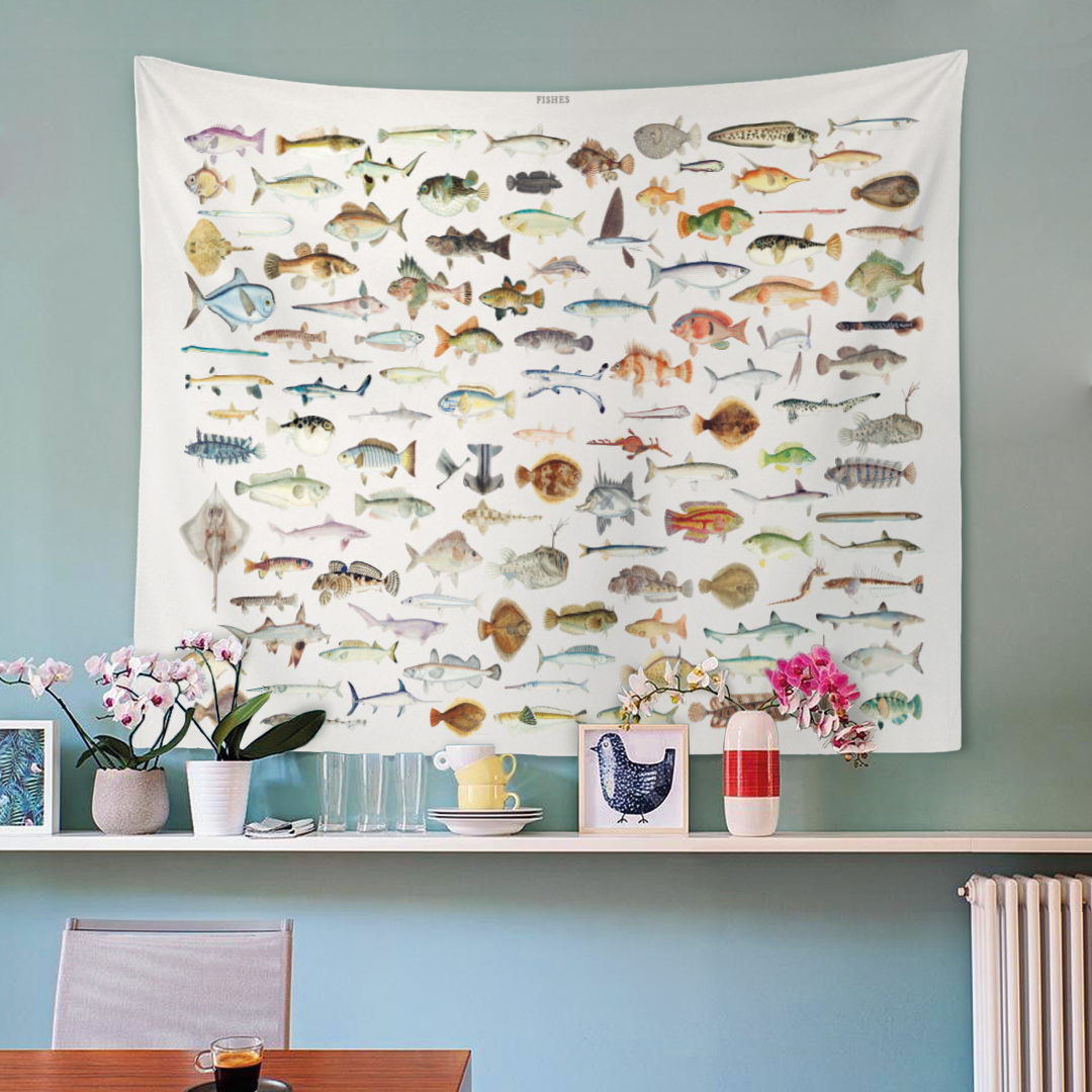 Fishes - Balıklar Duvar Örtüsü
