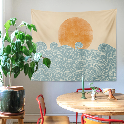 Ocean Wave Duvar Örtüsü