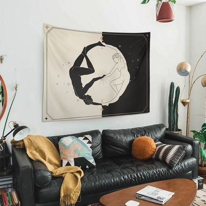 Yin Yang Lovers Duvar Örtüsü