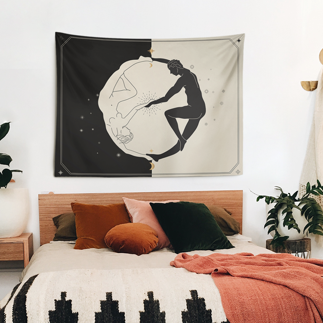 Yin Yang Lovers Duvar Örtüsü
