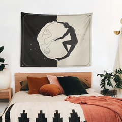 Yin Yang Lovers Duvar Örtüsü