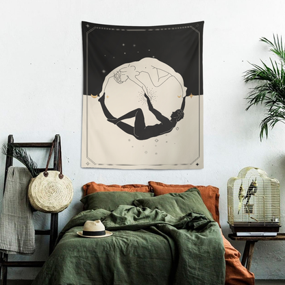 Yin Yang Lovers Duvar Örtüsü