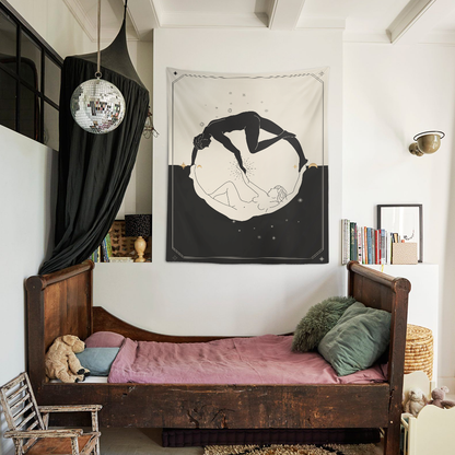 Yin Yang Lovers Duvar Örtüsü