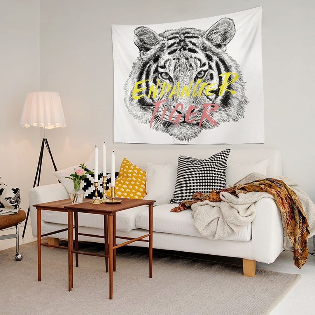 WALLHANG | Endanger Tiger | Duvar Örtüsü | wallhang.com.tr