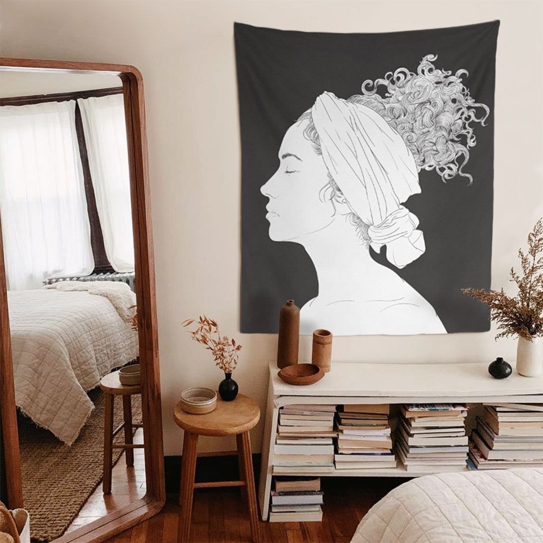 WALLHANG | Woman Face | Duvar Örtüsü | wallhang.com.tr