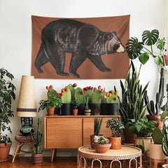 WALLHANG | Black Bear | Duvar Örtüsü | wallhang.com.tr