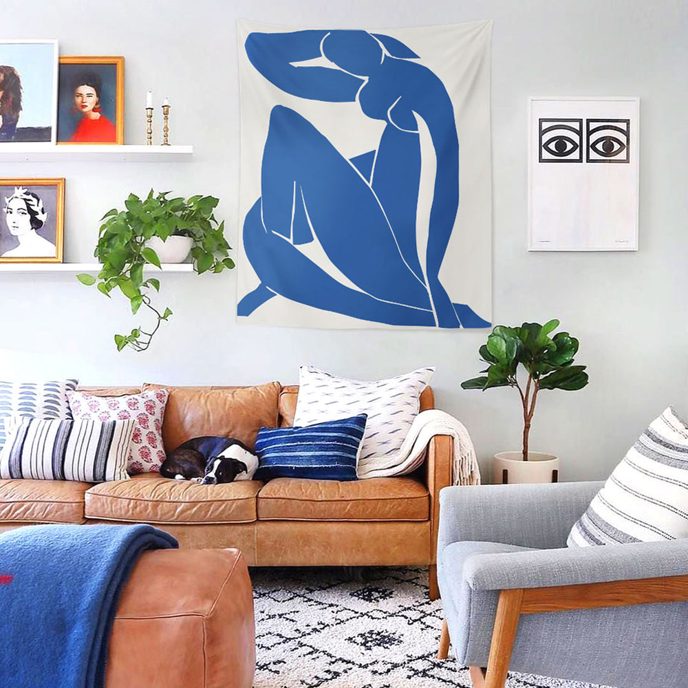 WALLHANG | Blue Nude II | Duvar Örtüsü | wallhang.com.tr