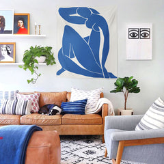 WALLHANG | Blue Nude II | Duvar Örtüsü | wallhang.com.tr