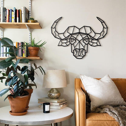 Bull Head Metal Duvar Dekoru