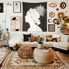 WALLHANG | Woman Face | Duvar Örtüsü | wallhang.com.tr