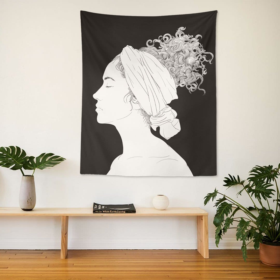 WALLHANG | Woman Face | Duvar Örtüsü | wallhang.com.tr