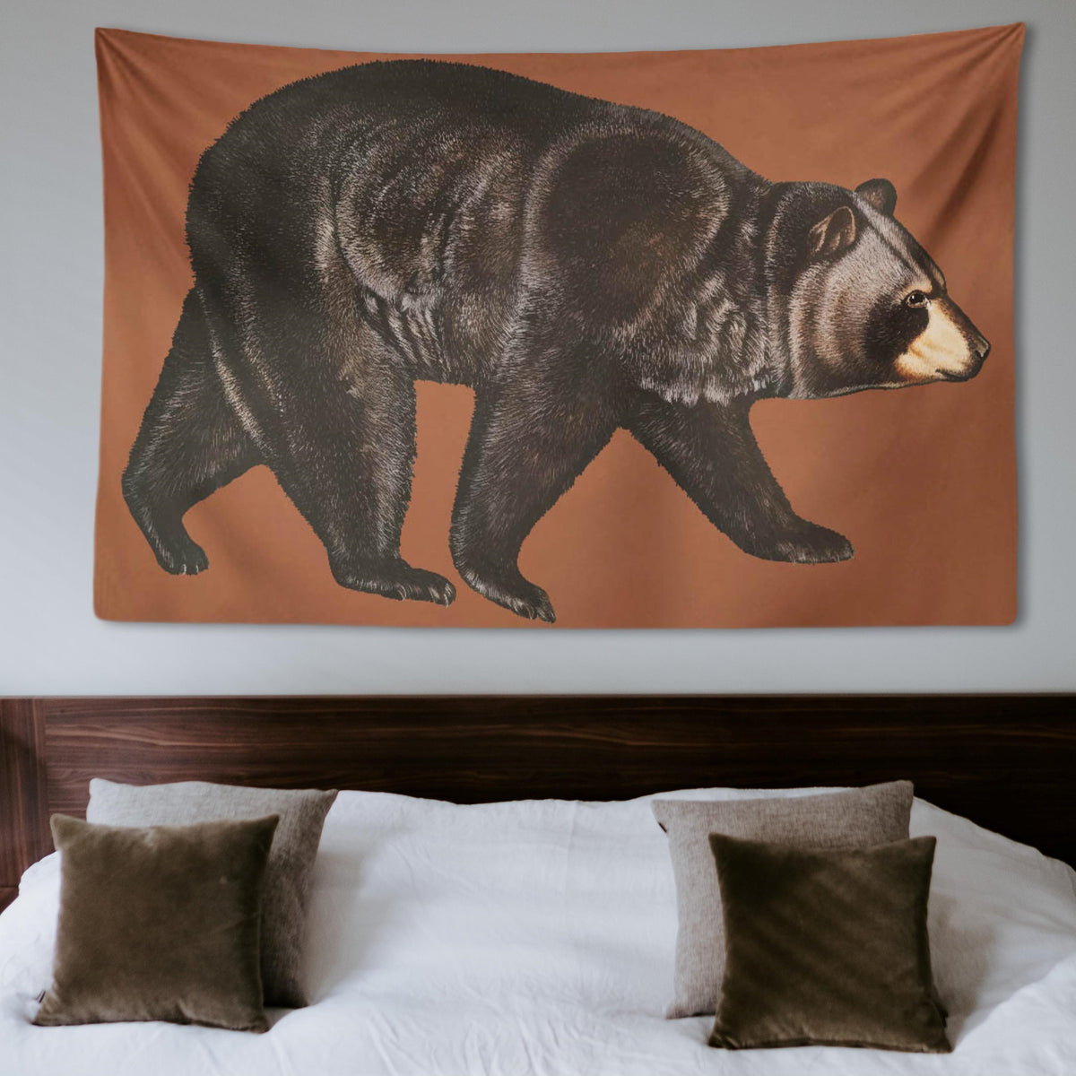 Black Bear Duvar Örtüsü