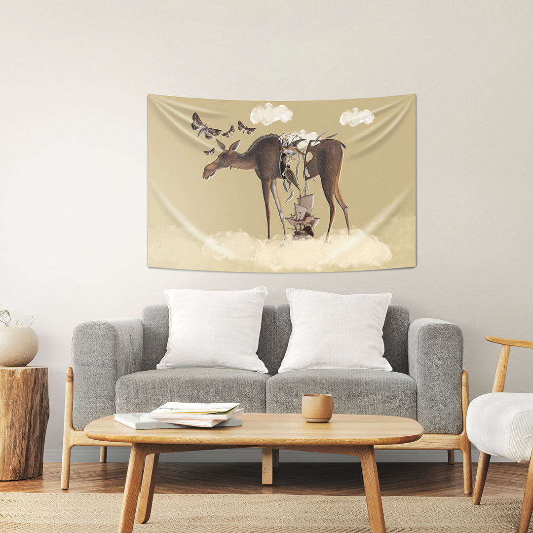 Deer - Geyik Duvar Örtüsü