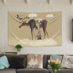 Deer - Geyik Duvar Örtüsü
