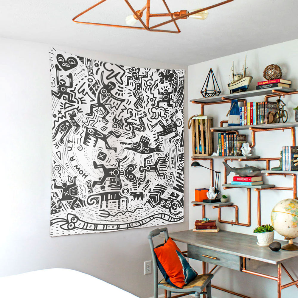 WALLHANG | Crazy People City | Duvar Örtüsü | wallhang.com.tr