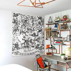 WALLHANG | Crazy People City | Duvar Örtüsü | wallhang.com.tr